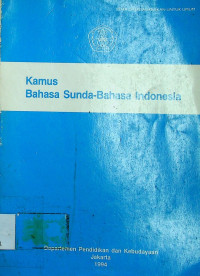 Kamus Bahasa Sunda- Bahasa Indonesia