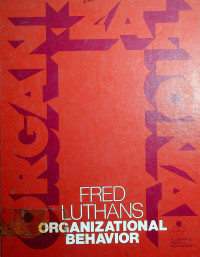 ORGANIZATIONAL BEHAVIOR,THIRD EDITION