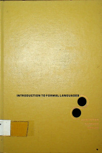 INTRODUCTION  TO FORMAL LANGUAGES