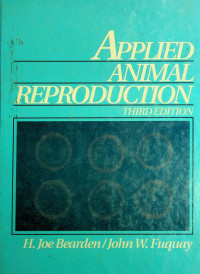 APPLIED ANIMAL REPRODUCTION, THIRD EDITION