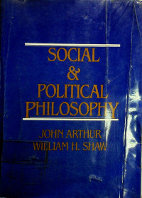 SOCIAL & POLITICAL PHILOSOPHY