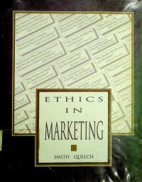 ETHICS IN MARKETING