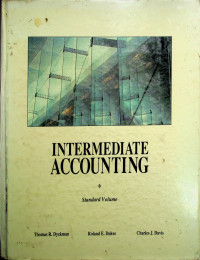 INTERMEDIATE ACCOUNTING, Standard Volume