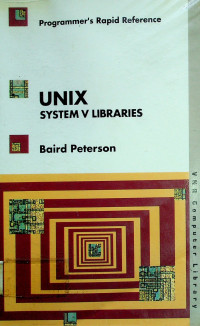 UNIX System V Libraries Programmer's Raid Reference