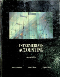 INTERMEDIATE ACCOUNTING, Revised Edition