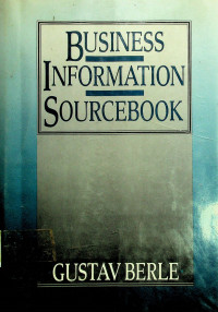 BUSINESS INFORMATION SOURCEBOOK