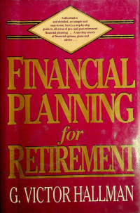 FINANCIAL PLANNING for RETIREMENT