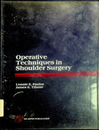 Operative Techniques in Shoulder Surgery