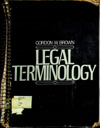 LEGAL TERMINOLOGY