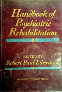 Handbook of Psychiatric Rehabilitation