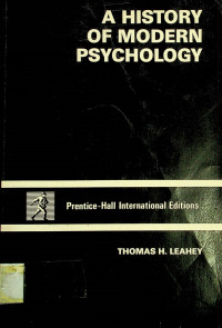 A HISTORY OF MODERN PSYCHOLOGY