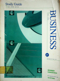 Study Guide for use with BUSINESS for the 21st Century