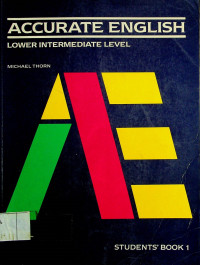 ACCURATE ENGLISH : LOWER INTERMEDIATE LEVEL STUDENT'S BOOK 1