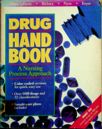 DRUG HANDBOOK: A Nursing Process Approach