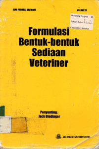 Formula Bentuk-bentuk Sediaan Veteriner