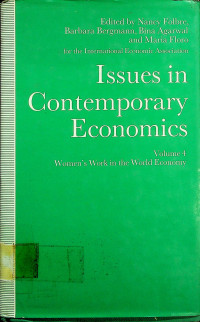 Issues in Contemporary Economics: Volume 4: Women's Work in the World Economy