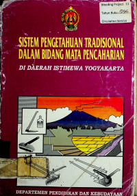 SISTEM PENGETAHUAN TRADISIONAL DALAM BIDANG MATA PENCAHARIAN DI DAERAH ISTIMEWA YOGYAKARTA