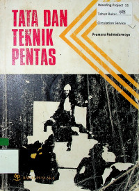 TATA DAN TEKNIK PENTAS