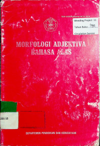 MORFOLOGI ADJEKTIVA BAHASA ALAS