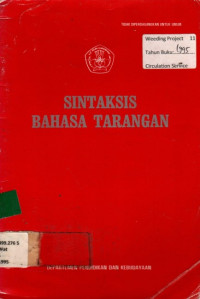 SINTAKSIS BAHASA TARANGAN