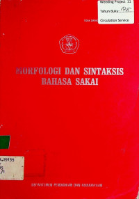 MARFOLOGI DAN SINTAKSIS BAHASA SAKAI