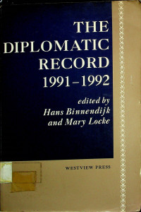 THE DIPLOMATIC RECORD 1991 - 1992