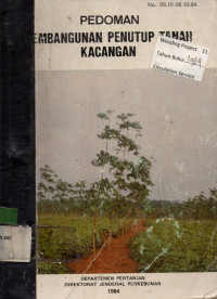 PEDOMAN PEMBANGUNAN PENUTUP TANAH KACANGAN