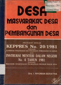 DESA MASYARAKAT DESA dan PEMBANGUNAN DESA