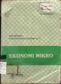 SERI SINOPSIS PENGANTAR ILMU EKONOMI No. 1: EKONOMI MAKRO