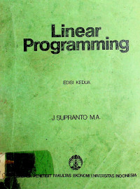 Linear Programming EDISI KEDUA