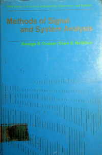 Methods of Signal and System Analysis