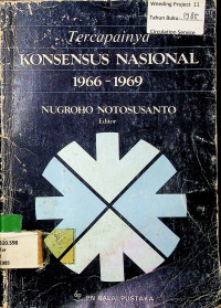 Tercapainya KONSENSUS NASIONAL 1966-1969