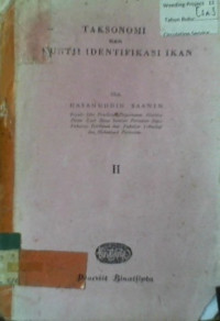 TAKSONOMI DAN KUNTJI IDENTIFIKASI IKAN II