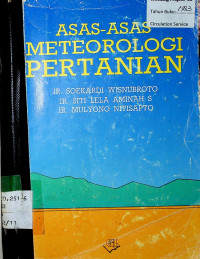 ASAS-ASAS METEOROLOGI PERTANIAN