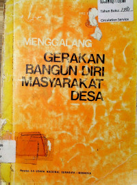 MENGGALANG GERAKAN BANGUN DIRI MASYARAKAT DESA