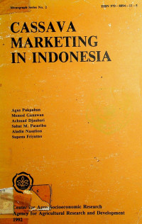 CASSAVA MARKETING IN INDONESIA