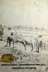 AGRICULTURAL COOPERATION PROJECT RESEARCH REPORTS