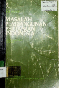 MASALAH PEMBANGUNAN PERTANIAN INDONESIA