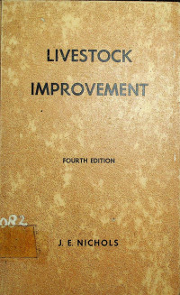LIVESTOCK IMPROVEMENT, FOURTH EDITION