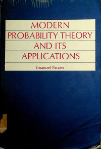 MODERN PROBABILITY THEORY AND ITS APPLICATIONS