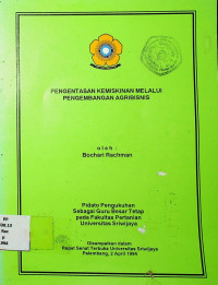 PENGENTASAN KEMISKINAN MELALUI PENGEMBANGAN AGRIBISNIS