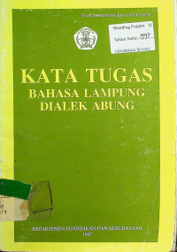 KATA TUGAS BAHASA LAMPUNG DIALEK ABUNG