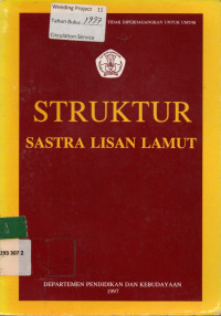 STRUKTUR SASTRA LISAN LAMUT