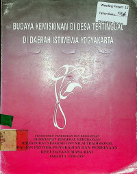 BUDAYA KEMISKINAN DI DESA TERTINGGAL DI DAERAH ISTIMEWA YOGYAKARTA