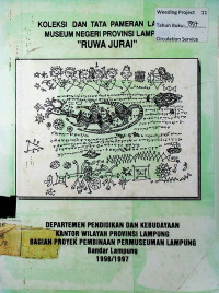 KOLEKSI DAN TATA PEMERAN LANTAI I MESEUM NEGERI PROvINSI LAMPUNG 