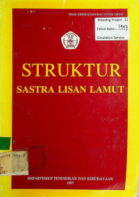 STRUKTUR SASTRA LISAN LAMUT