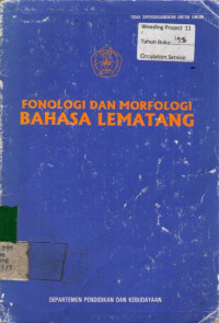 FONOLOGI DAN MORFOLOGI BAHASA LEMATANG