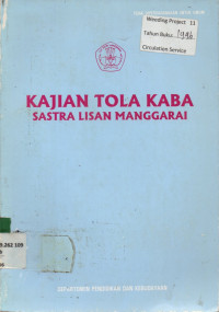 KAJIAN TOLA KABA : SASTRA LISAN MANGGARAI