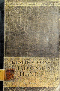 RESPIRATORY METABOLISME IN PLANTS