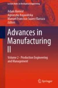 Advances in Manufacturing II